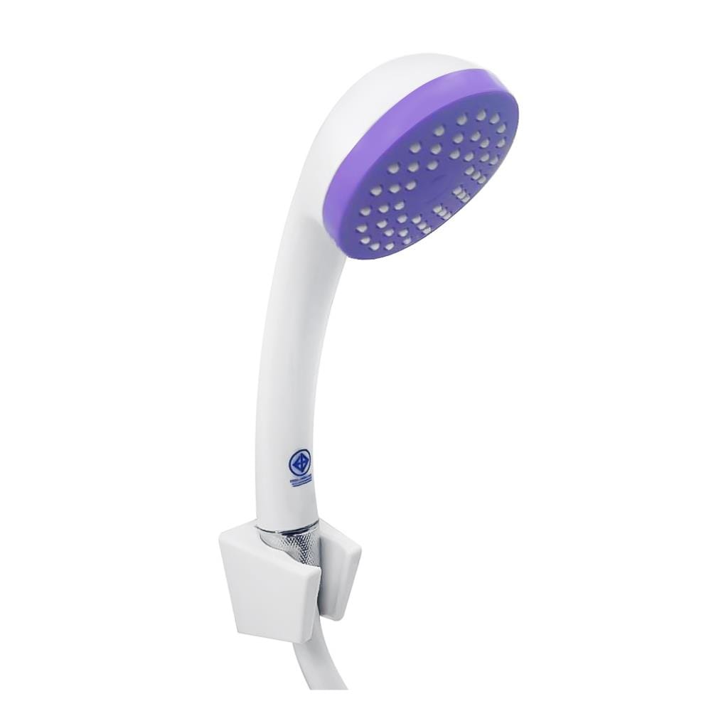 ชุดฝักบัวสายอ่อน 1 ระดับ HOEN รุ่น Home-8221 สีขาว-ม่วง