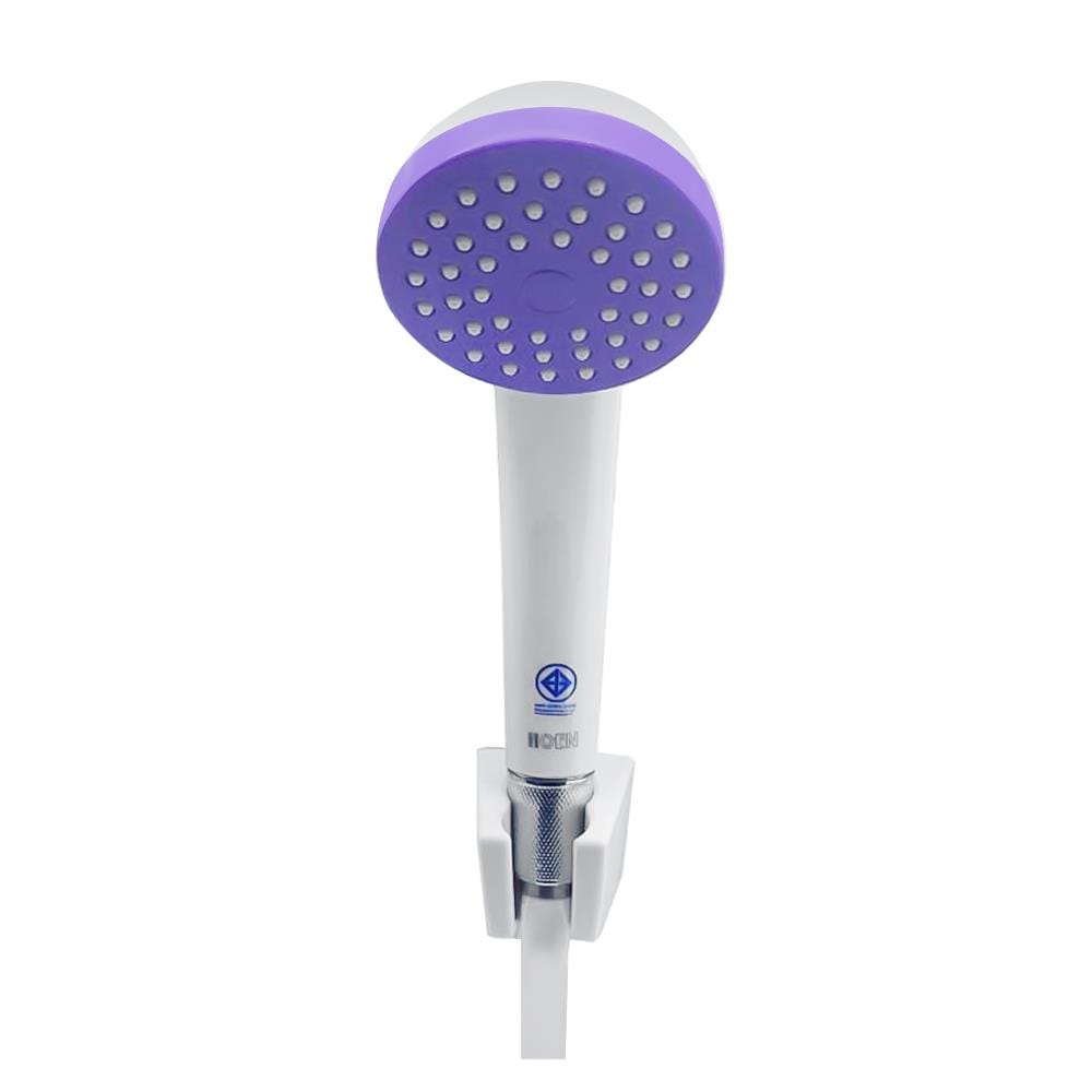 ชุดฝักบัวสายอ่อน 1 ระดับ HOEN รุ่น Home-8221 สีขาว-ม่วง