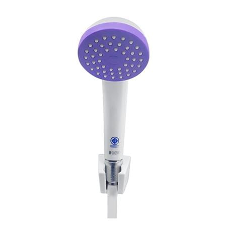 ชุดฝักบัวสายอ่อน 1 ระดับ HOEN รุ่น Home-8221 สีขาว-ม่วง_1