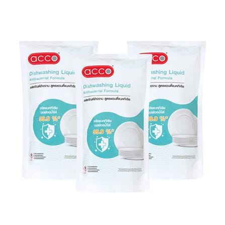 รีฟิลน้ำยาล้างจาน ACCO 550 มล. สูตรแอนตี้แบคทีเรีย...