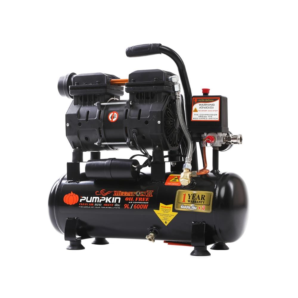 ปั๊มลม OIL FREE PUMPKIN MEGATON II 600 วัตต์ 9 ลิตร