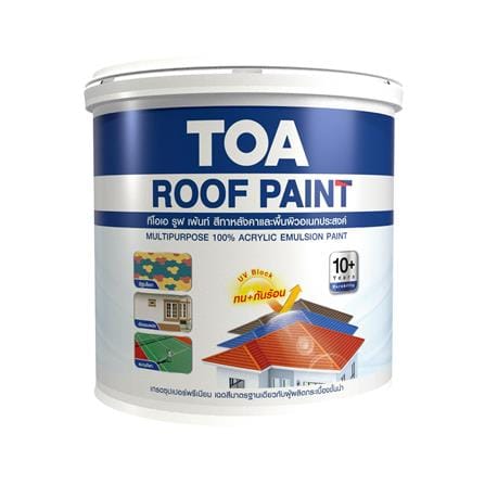 สีทาหลังคา TOA ROOF PAINT R800 สีดำ 1 แกลลอน_0