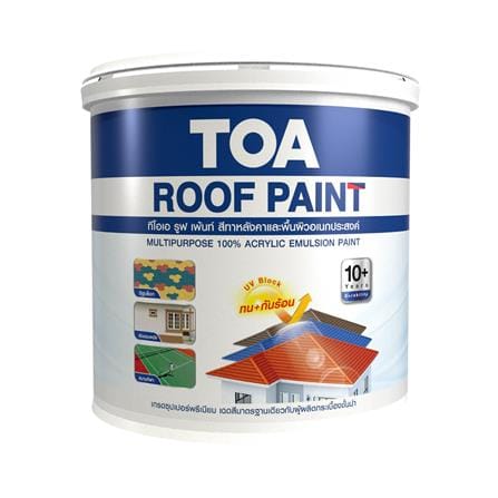 สีทาหลังคา TOA ROOF PAINT R391 สีเขียวใบไม้ 1 แกลลอน_0