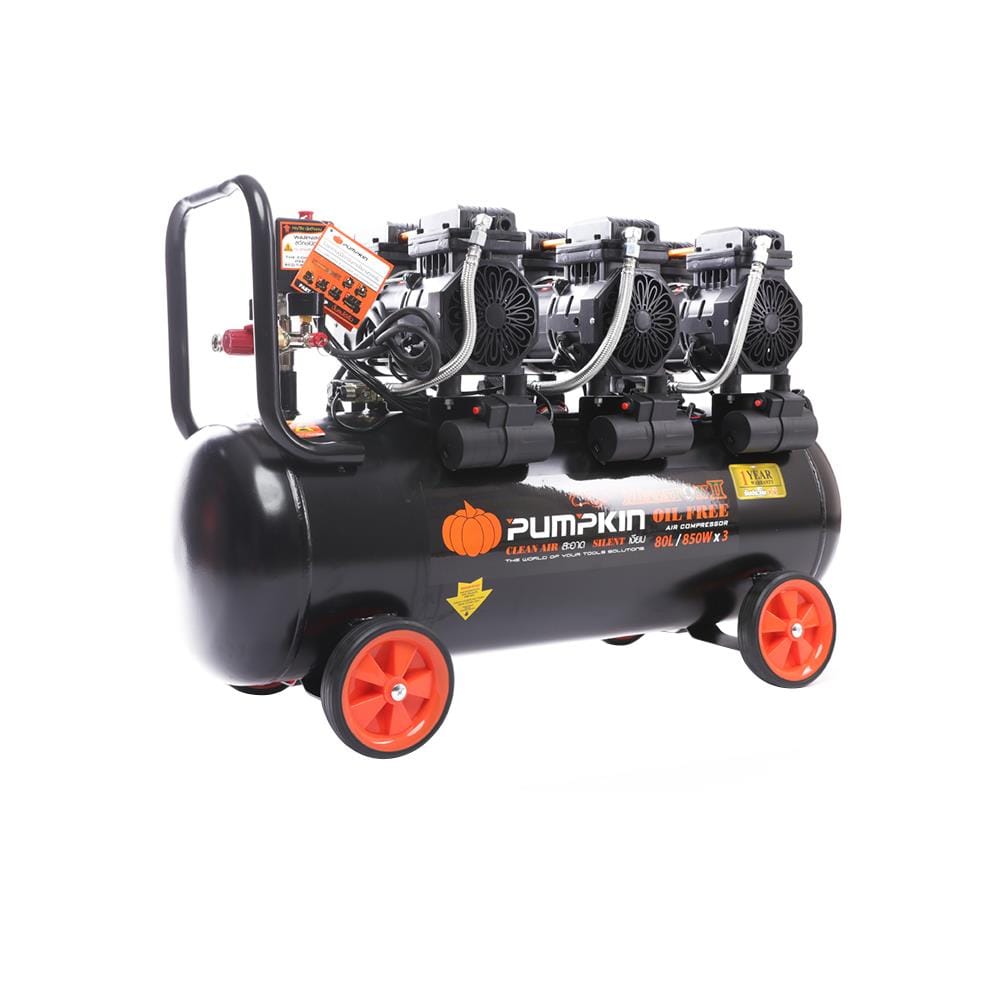 ปั๊มลม OIL FREE PUMPKIN MEGATON II 850 วัตต์x3 80 ลิตร