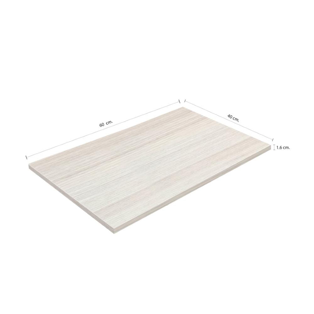 แผ่นชั้นไม้เมลามีน STACKO 60X40X1.6 ซม. สีวอลนัท