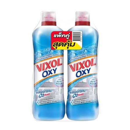 น้ำยาทำความสะอาดห้องน้ำ VIXOL OXY BLUE 700 มล. แพ็กคู่ AQUA FRESH_0