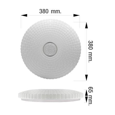 ไฟเพดาน LED NAGAS FIOLAR S02 15 นิ้ว 36 วัตต์ DAYLIGHT/COOL WHITE/WARM WHITE สีขาว_6
