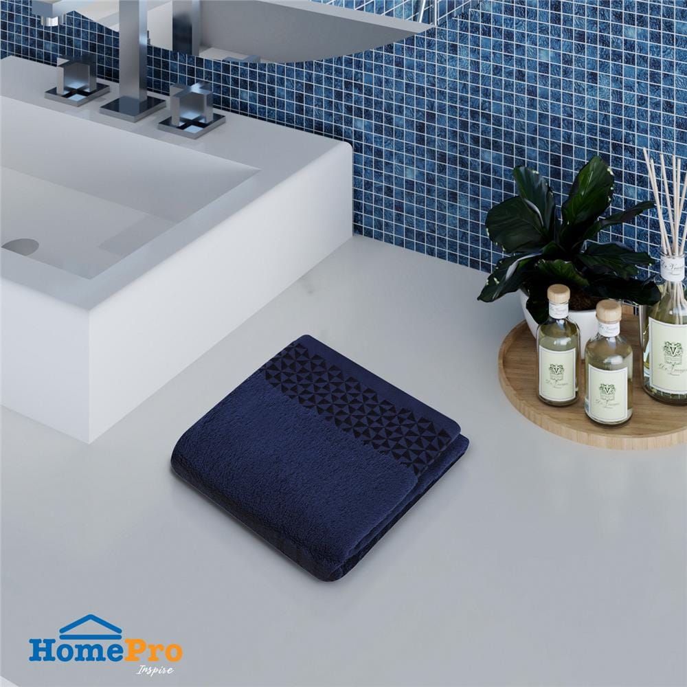 ผ้าขนหนู HOME LIVING STYLE MORGAN 27X54 นิ้ว สีน้ำเงินเข้ม