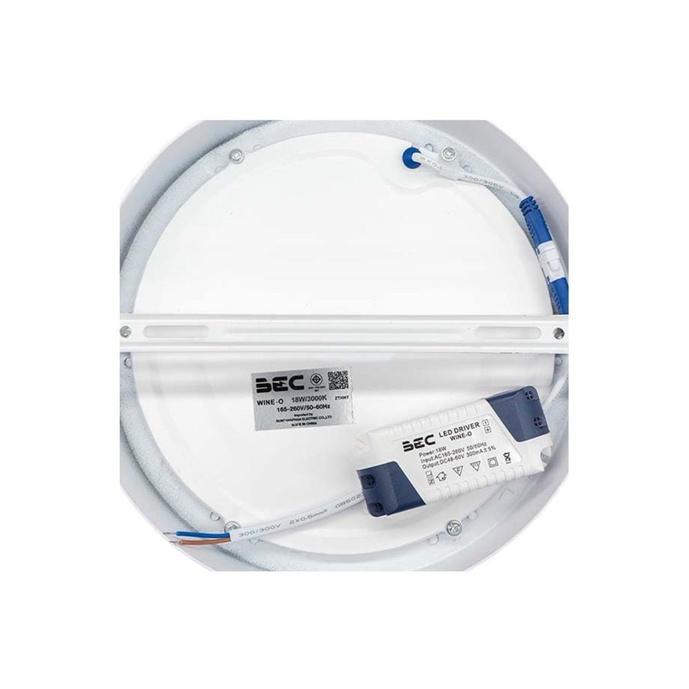 ดาวน์ไลท์ LED BEC WINE-O 8 นิ้ว 18 วัตต์ WARM WHITE สีขาว