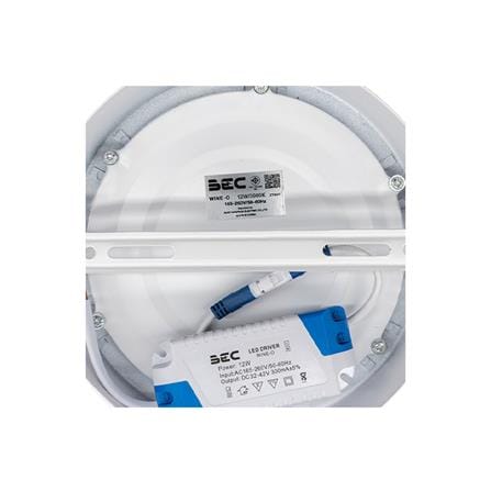 ดาวน์ไลท์ LED BEC WINE-O 6 นิ้ว 12 วัตต์ WARM WHITE สีขาว_4