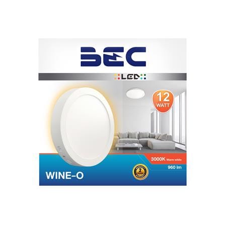 ดาวน์ไลท์ LED BEC WINE-O 6 นิ้ว 12 วัตต์ WARM WHITE สีขาว_1