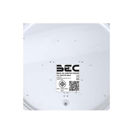 ไฟเพดาน LED BEC MIRA-05 15 นิ้ว 36 วัตต์ DAYLIGHT/COOL WHITE/WARM WHITE สีขาว_4