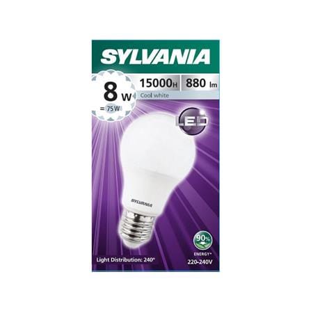 หลอด LED SYLVANIA BASIC PLUS 8 วัตต์ COOL WHITE E27_1
