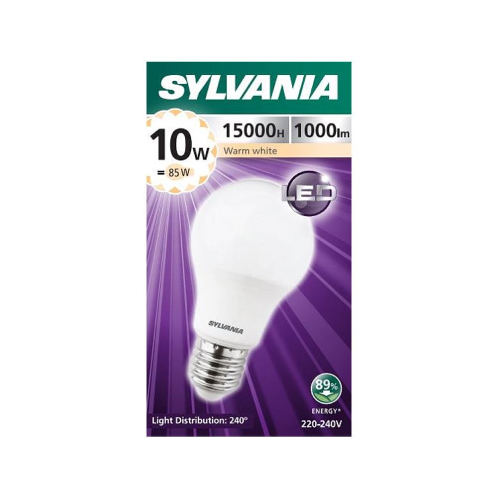 หลอด LED SYLVANIA BASIC PLUS 10 วัตต์ WARM WHITE E27