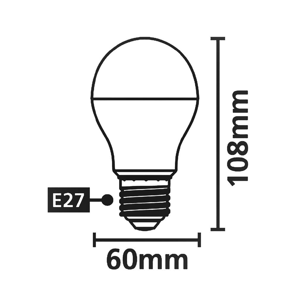 หลอด LED SYLVANIA BASIC PLUS 10 วัตต์ WARM WHITE E27
