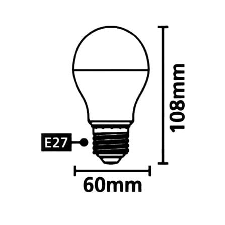 หลอด LED SYLVANIA BASIC PLUS 8 วัตต์ WARM WHITE E27_4
