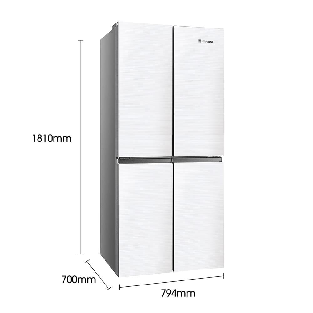 ตู้เย็น MULTI DOOR HISENSE RQ560N4AW1 16 คิว กระจกขาว