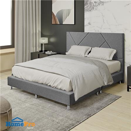 ฐานรองหัวเตียง 6 ฟุต HOME LIVING STYLE SCARLETT สีเทา_4