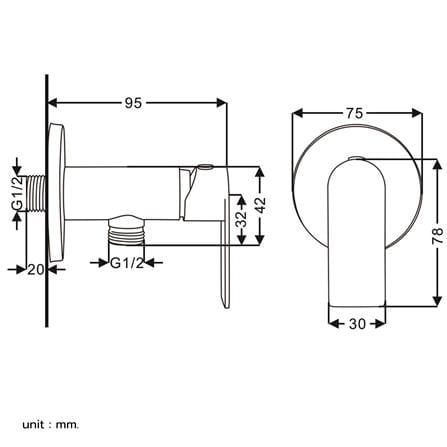 วาล์วฝักบัว 1 ทาง RASLAND 5577-VALVE_4