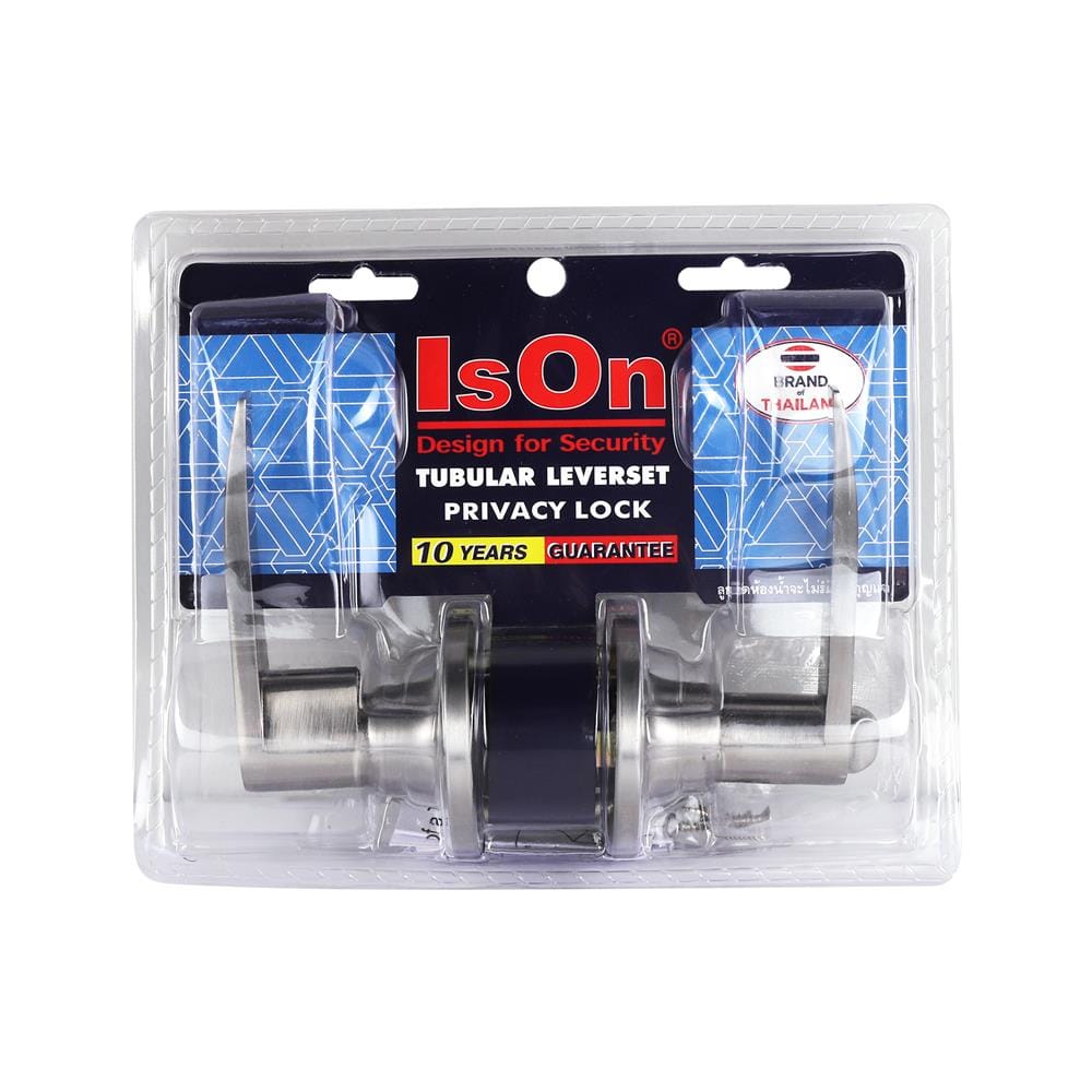 มือจับก้านโยก ห้องน้ำ ISON 6411 SS-BK สีสเตนเลส