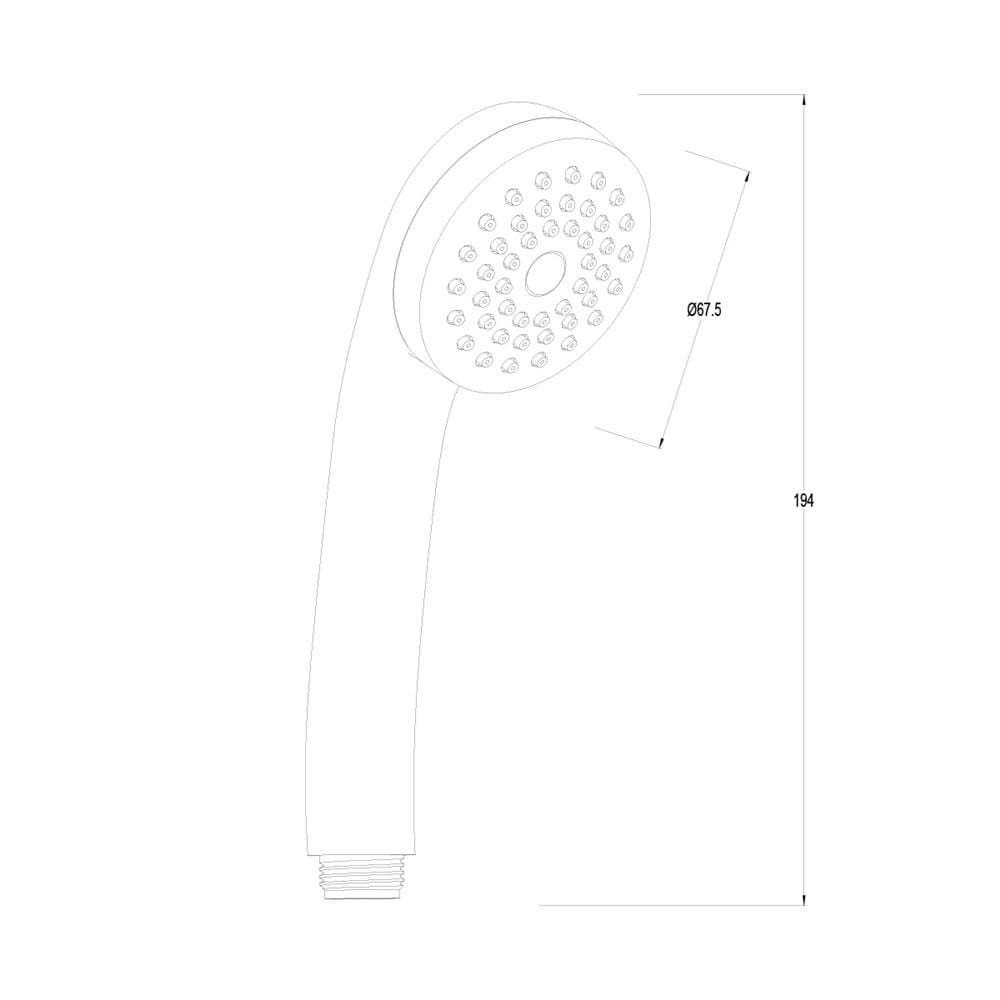 ชุดฝักบัวสายอ่อน 1  ระดับ DONMARK GL-3113 สีขาว-ม่วง