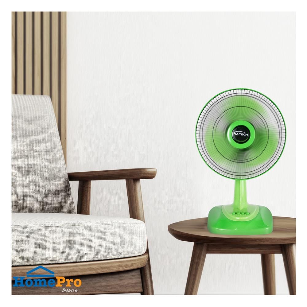 พัดลมตั้งโต๊ะ 12 นิ้ว M-TECH CF-5121 สีเขียว