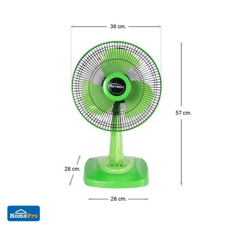 พัดลมตั้งโต๊ะ 12 นิ้ว M-TECH CF-5121 สีเขียว_5