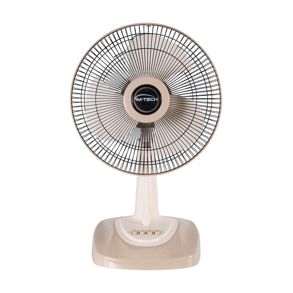 พัดลมตั้งโต๊ะ 12 นิ้ว M-TECH CF-5121 สีครีม_0