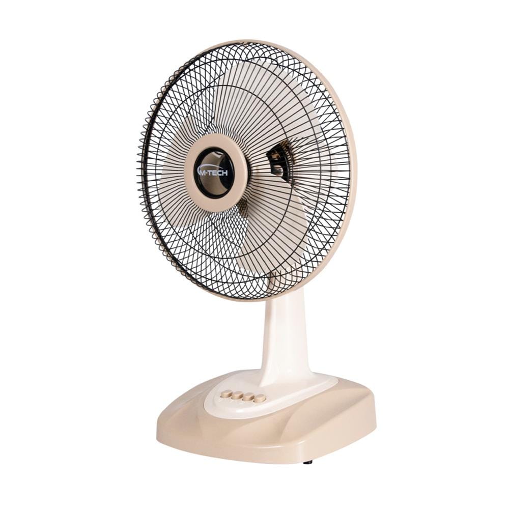พัดลมตั้งโต๊ะ 12 นิ้ว M-TECH CF-5121 สีครีม
