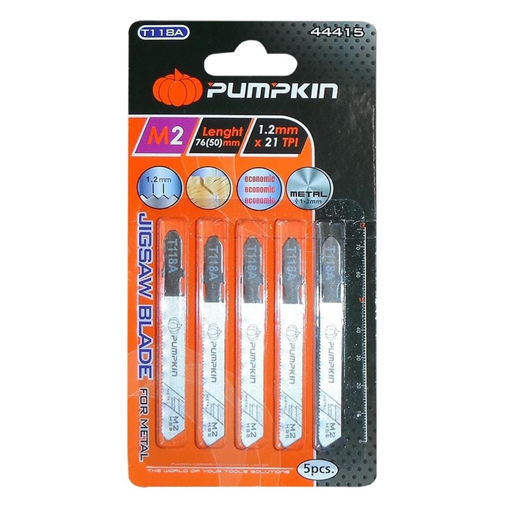 ใบเลื่อยจิ๊กซอ ตัดเหล็ก PUMPKIN 44415 (แพ็ก 5 ชิ้น)