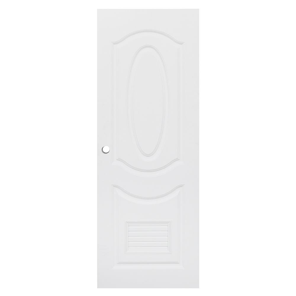 ประตูห้องน้ำ UPVC MODERNWOOD REVO MLIR002 70X200 ซม. สีขาว เจาะลูกบิด