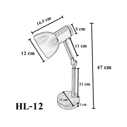 ไฟอ่านหนังสือ HATASHI HL-12WH สีขาว/ลายไม้_4