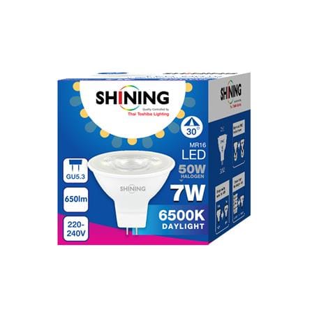 หลอด LED SHINING MR16 7 วัตต์ DAYLIGHT GU5.3_5