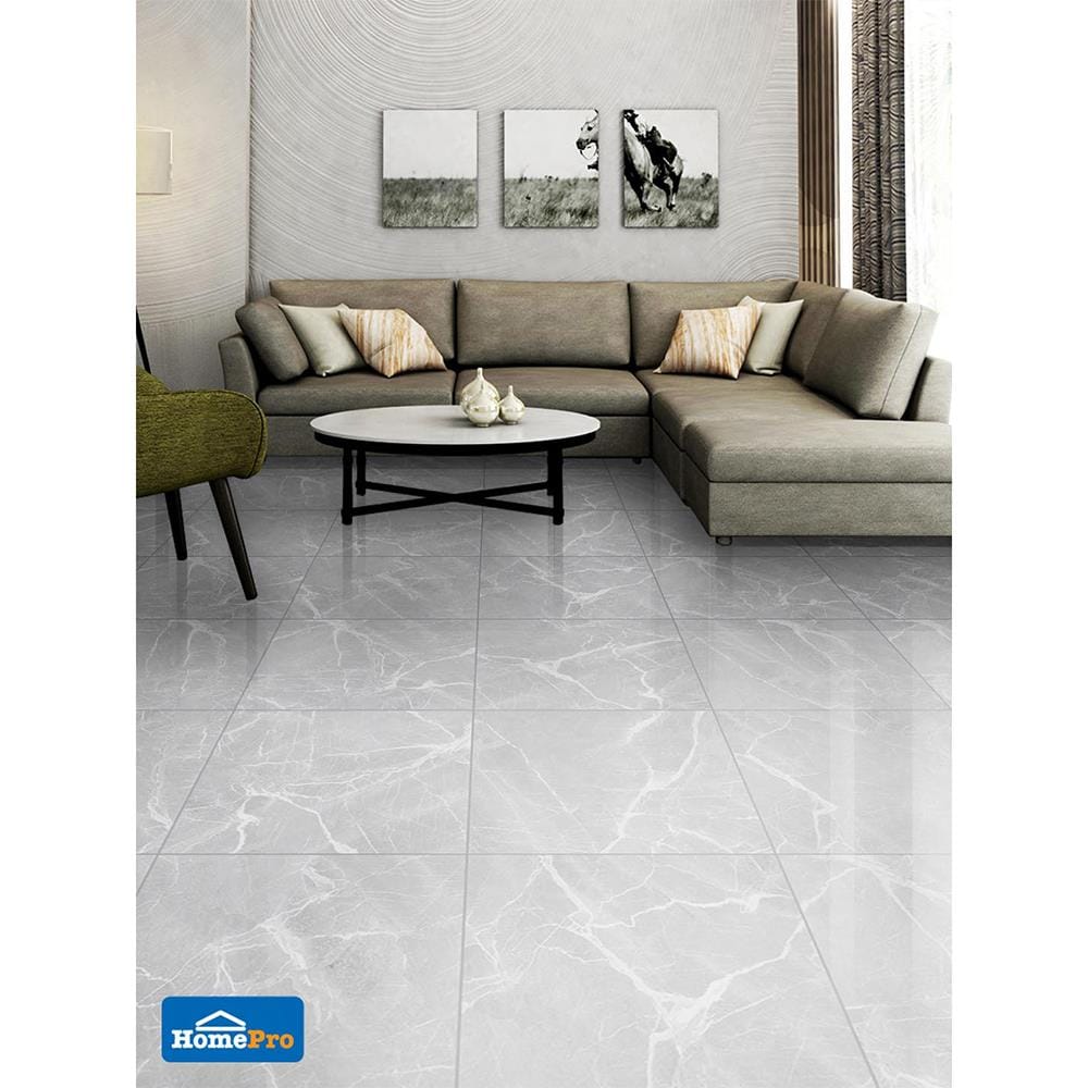 กระเบื้องพื้น 60x60 ซม. COTTO โลรองต์ ขาว PM 1.44M2