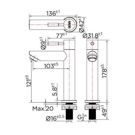 ก๊อกอ่างล้างหน้า KARAT FAUCET  KF-79-100A-63 สเตนเลส_2