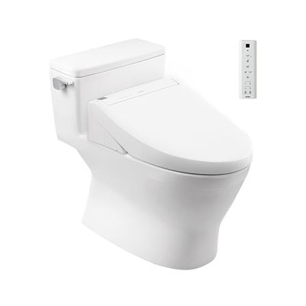 สุขภัณฑ์ 1 ชิ้น พร้อมฝาอัตโนมัติ TOTO CW188UW3R 3.8L สีขาว_0