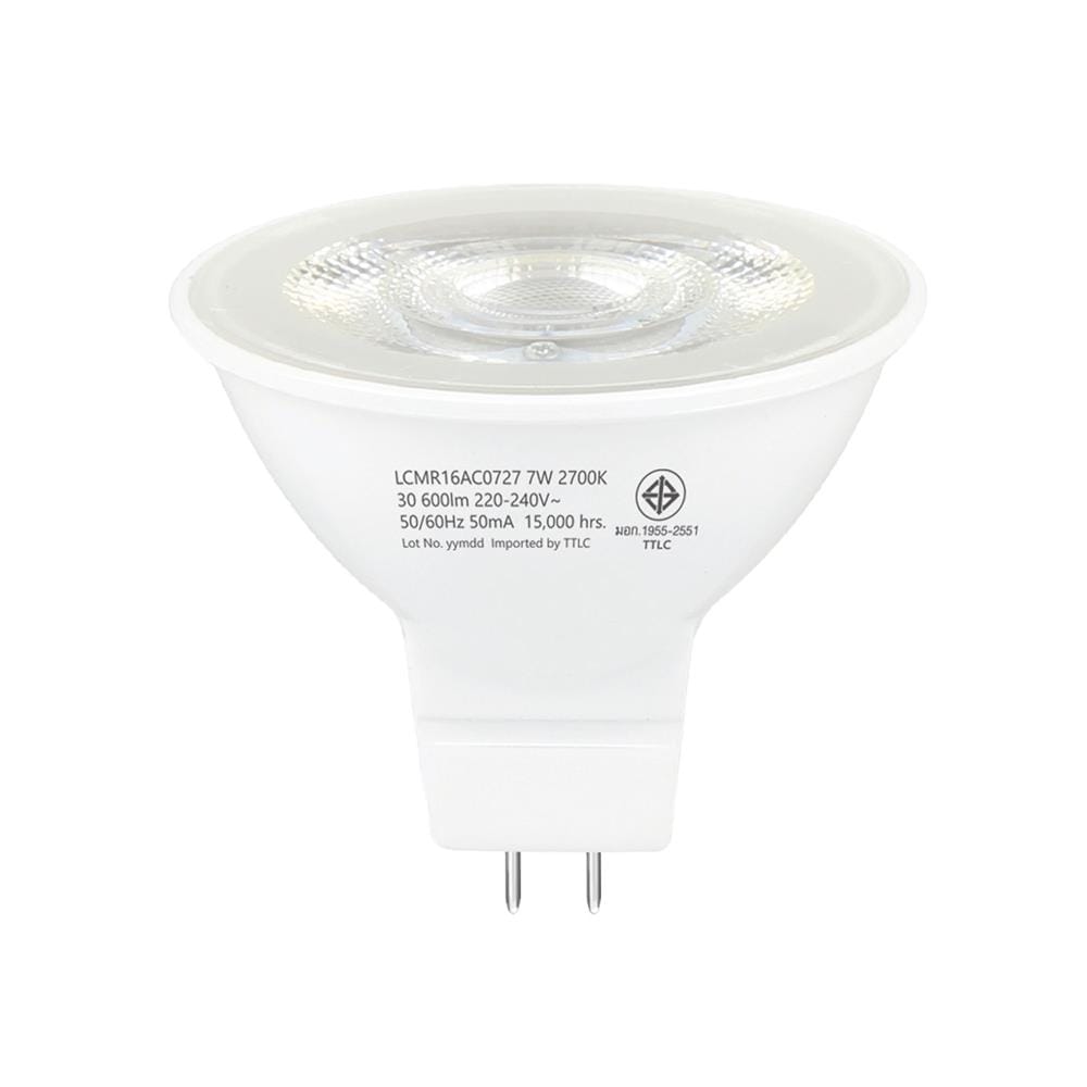หลอด LED SHINING MR16 7 วัตต์ WARM WHITE GU5.3