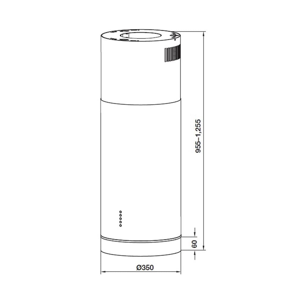 เครื่องดูดควันกลางห้อง HAFELE TRINIDAD 495.38.331 35 ซม.