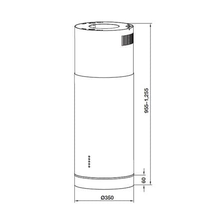 เครื่องดูดควันกลางห้อง HAFELE TRINIDAD 495.38.331 35 ซม._2
