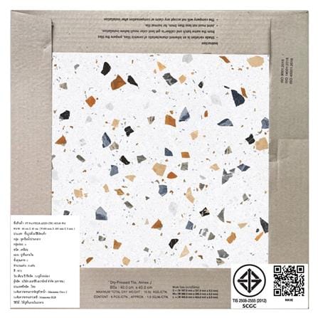 กระเบื้องพื้น 16x16 นิ้ว TARA พาสเทลราซโซ่ คัลเลอร์ฟูล PM 0.96 ตร.ม._6