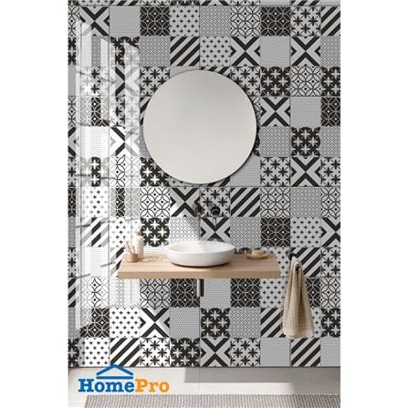 กระเบื้องพื้น 50x50 ซม. DURAGRES มอลลี่ ขาว ดำ A 1 ตร.ม._2