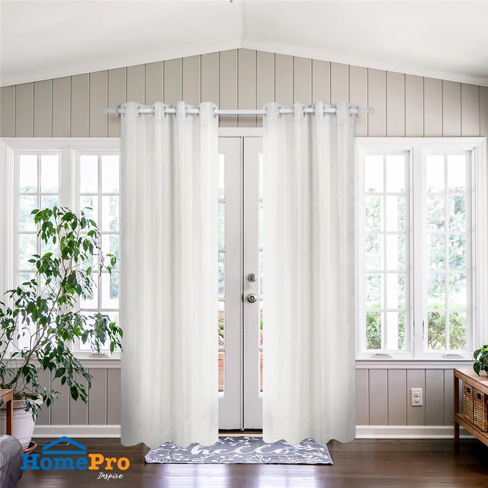 ผ้าม่าน EYELET HOME LIVING STYLE GAROS UV 140X220 ซม. สีครีม