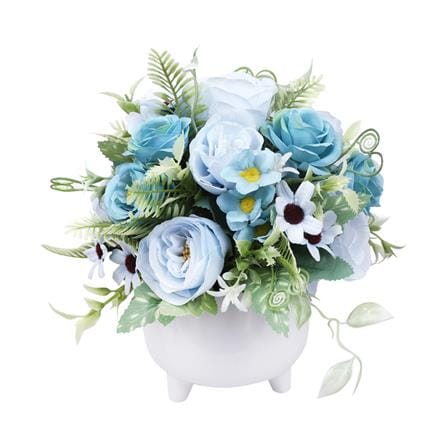 ดอกไม้ประดิษฐ์ในแจกัน ME LIVING CALLA สีฟ้า_0
