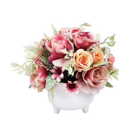 ดอกไม้ประดิษฐ์ในแจกัน ME LIVING CALLA สีส้ม