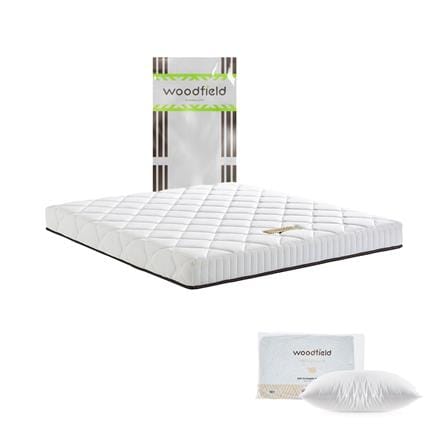 ที่นอนไฮบริด 6 ฟุต สุญญากาศ WOODFIELD รุ่น E-HYBRID I พร้อมหมอนหนุน 2 ชิ้น_0