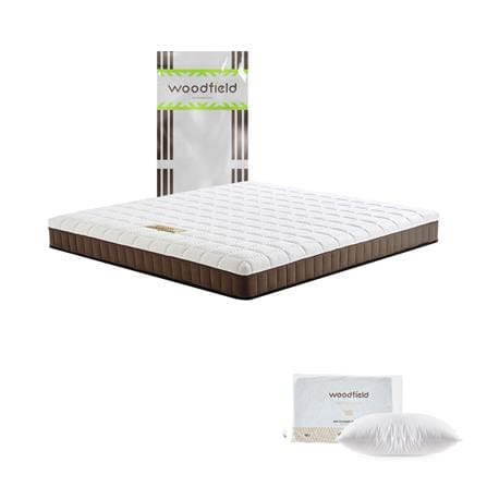 ที่นอนไฮบริด 6 ฟุต สุญญากาศ WOODFIELD รุ่น E-HYBRID II พร้อมหมอนหนุน 2 ชิ้น_0