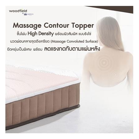 ที่นอนไฮบริด 6 ฟุต สุญญากาศ WOODFIELD รุ่น E-HYBRID III พร้อมหมอนหนุน 2 ชิ้น_8