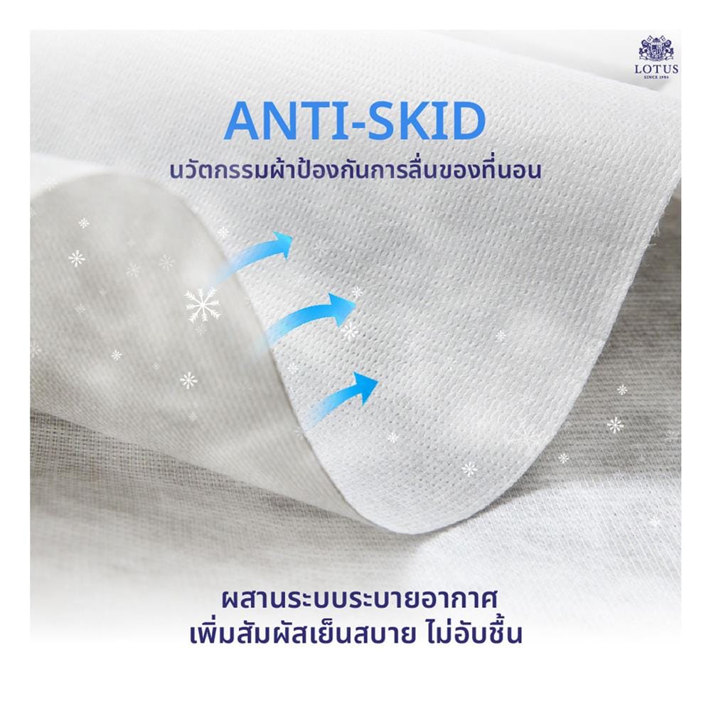 ที่นอนไฮบริด 3.5 ฟุต สุญญากาศ LOTUS รุ่น I-LATEX III พร้อมหมอนหนุน 1 ชิ้น