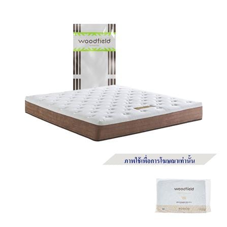 ที่นอนไฮบริด 3.5 ฟุต สุญญากาศ WOODFIELD รุ่น E-HYBRID III พร้อมหมอนหนุน 1 ชิ้น