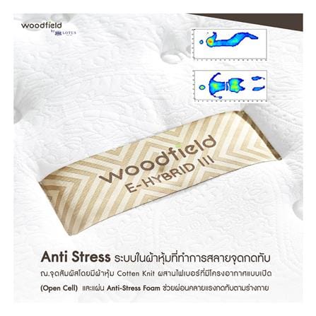 ที่นอนไฮบริด 3.5 ฟุต สุญญากาศ WOODFIELD รุ่น E-HYBRID III พร้อมหมอนหนุน 1 ชิ้น_6